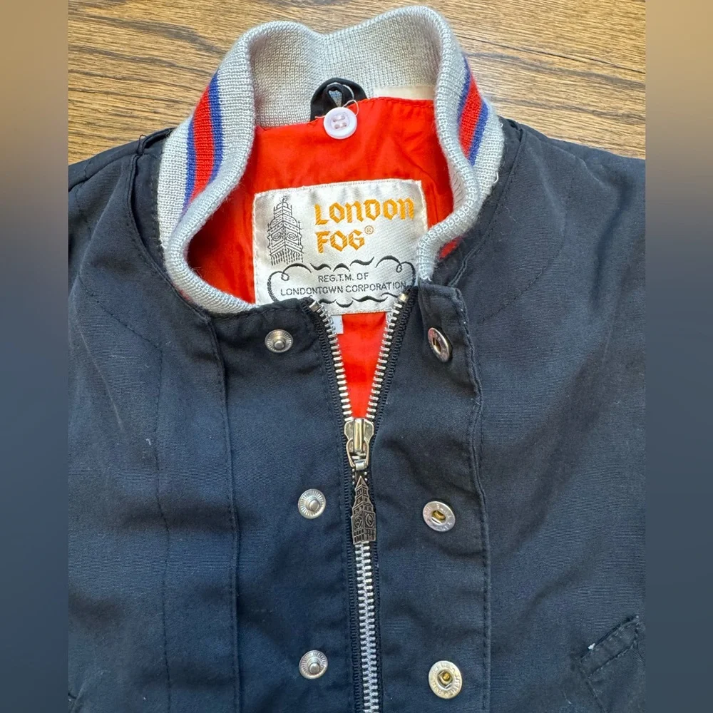 London Fog vintage kids bomber jacket, size 3-4